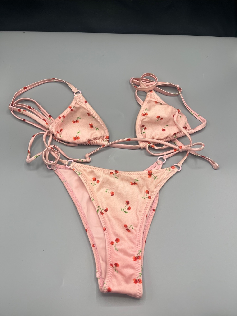 L.A. Girl Pacsun cherry bikini size XS